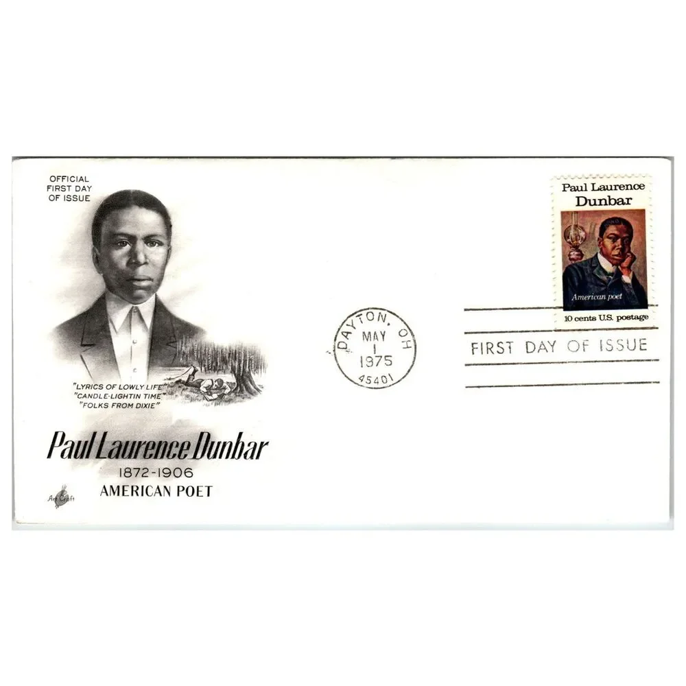 Scott #1562 Paul Laurence Dunbar 1975 First Day Cover FDC Artcraft